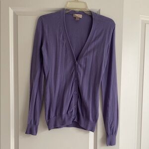 Forever 21 Purple Knit Cardigan Sweater